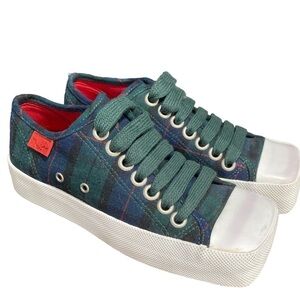 Rocket dog sneakers‎ New plaid squared toe lace up Academia